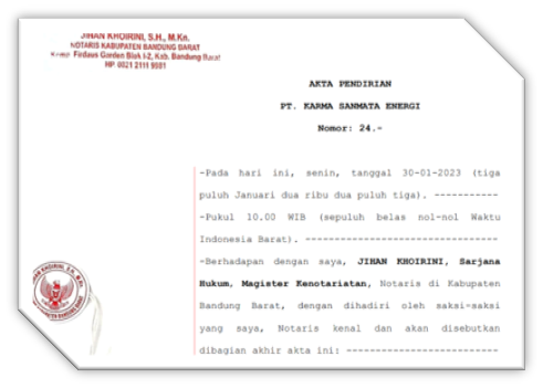 Deed of Establishment