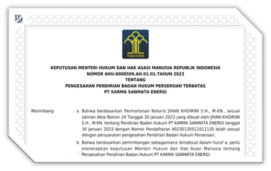 Deed of Establishment